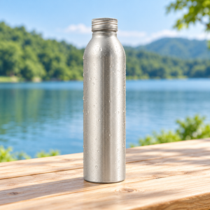 Botellas de Aluminio Impresas Personalizadas de Grado Alimenticio con Tapas de Rosca para Agua Sin Gas, Jugos y Agua de Coco - Product Image 2