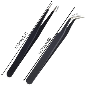 แหนบต่อขนตาสแตนเลสแบบไม่เป็นแม่เหล็ก ดีไซน์ใหม่ล่าสุด คุณภาพดี - Product Image 1
