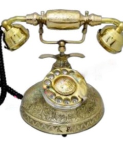 Teléfono Antiguo Vintage con Dial Giratorio, Decoración para Bodas, Accesorio de Exhibición para Mesa, Teléfono Retro, Accesorios de Decoración para Eventos - Product Image 1