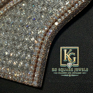 Colgante de Moissanita con Letra Personalizada, Estilo Hip Hop, Chapado en Oro, Plata 925, Joyería con Microincrustaciones para Hombre y Mujer - Product Image 3