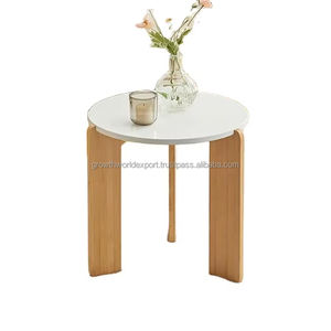 Affordable <b>Round</b> <b>Coffee</b> <b>Table</b> Set of Modern <b>Marble</b> Top Wooden Accent <b>Table</b> for Living Room Best Price Modern <b>Round</b> <b>Coffee</b> <b>Table</b> - Product Image 1