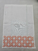 Serviettes brodées délicates Beaux motifs Textiles de maison respirants Grandes commandes acceptées Technique tissée Motif teint en fil