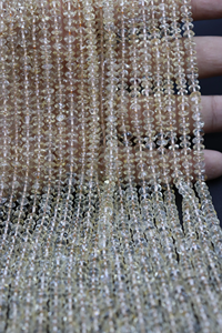 5mm Smooth Citrine <b>Stone</b> <b>Beads</b> in Button Shape Citrine Button Shape <b>Bead</b> - Product Image 4