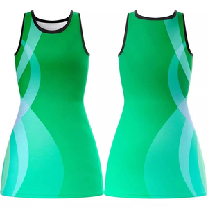 <b>Custom</b> Women's Netball Uniforms Printed Jersey Bibs Breathable <b>Dresses</b> with Front Logo Quick Dry & Eco-Friendly Fabric - Product Image 5