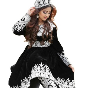 Vestido Afghani con tallas personalizadas para mujer, vestido Afghani de alta calidad, a la venta, hecho en Pakistán por WS Internacional, 100% - Product Image 1