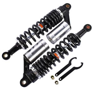 2 Amortiguadores Traseros de Aire Negros y Plateados de 340 mm (13.5 Pulgadas) Diseñados para Harley Sportster 883 1200 para Honda - Product Image 4