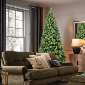 6ft Pre-Lit PVC Christmas <b>Tree</b> with 300 for UL <b>Lights</b> and 779 Tips Auto Unfold Memory Wire Easy Assembly and Stable Metal - Product Image 6