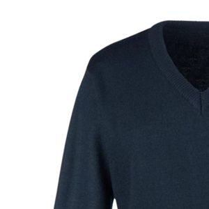 Pull à col en V pour femme, tricot brodé, manches longues, vêtements décontractés d'hiver, vêtements de mode - Product Image 3