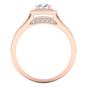 REYES – bagues de fiançailles de luxe en argent Sterling 925 pour femmes, en or Rose 14K plaqué Rhodium, cadeau de mariage, bijoux fins - Product Image 4