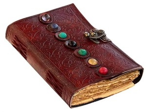 New Tripple Moon Stone Vintage Leather Organizer/Planner Handmade Hardcover Personalized Gift <b>Notebook</b> Sketchbook Office - Product Image 3