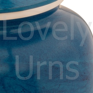 Monet Urn for Ashes Blue Adult Ashes Urn Sturdy <b>Memorial</b> <b>Keepsake</b> Elegant Funeral Burial Accessories - Product Image 2