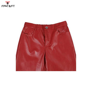 PU Leather Men's Loose Casual Straight <b>Trousers</b>-Waterproof Breathable Quick Dry - Product Image 5