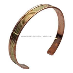 Pulsera Curativa Moderna de Cobre Puro Hecha a Mano, Ecológica, para Alivio del Dolor, Equilibrio Energético y Artritis - Product Image 1