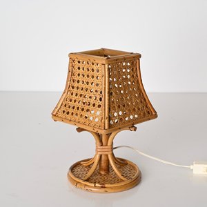 Fournitures de décoration lumineuse en gros, ensemble de lampes de table en bois naturel, lampes en rotin, centre de table - Product Image 2