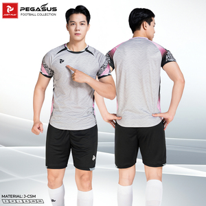 ชุดเสื้อฟุตบอลเพกาซัสพร้อมส่ง ผ้าโพลีเอสเตอร์ 100% แห้งเร็ว ระบายอากาศดี คอกลม แขนสั้น พิมพ์ลายดิจิทัล เอวยางยืด - Product Image 4