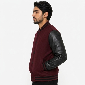 Chaqueta Varsity Contemporánea, Ropa Exterior Informal y Cómoda con Silueta Moderna, Tela Resistente, Diseño Personalizado - Product Image 2