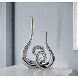 Florero Clásico de Metal Diseñado para Decoración Elegante de Mesa de Comedor y Presentación Floral en Eventos Formales - Product Image 1