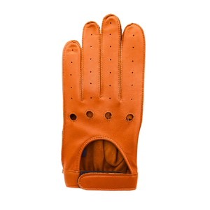 Guantes de Conducción Deportivos de Moda para Hombre, 100% Piel de Oveja, Sin Forro, Color Marrón Cognac, Ajuste Clásico, para Uso Diario, Esquí y Ciclismo - Product Image 1