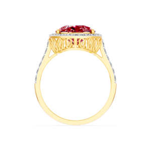 Anillo de Oro Sólido de 14K, 9K, 10K, 18K con Gema de Laboratorio de 7 Quilates, Certificado IGI, RJC, ODM, OEM, Fabricante de Joyería Fina Ética, Venta al por Mayor E201341 - Product Image 4