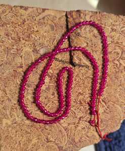 Cuentas redondas de circonita cúbica rosa magenta de 2.50 MM, circonita cúbica facetada para joyería y pulseras - Product Image 2