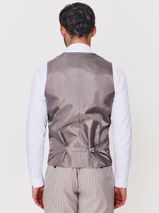 Costume Homme 3 Pièces 2026 – Ensemble de Bureau et d'Affaires Haut de Gamme : Veste, Gilet et Pantalon – Coupe Slim à Revers, Un Bouton – Idéal Mariage et Cérémonie - Product Image 3