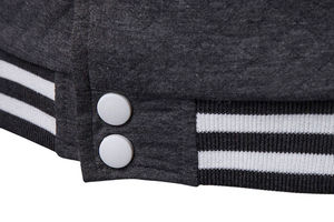 Chaqueta Universitaria de Béisbol de Alta Calidad de Fabricante OEM, Chaqueta Varsity de Cuero con Parches Bordados en Chenille para Hombre - Product Image 4