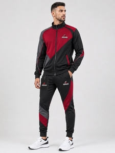 Survêtement pour homme, vêtements de sport confortables, veste et pantalon assortis, tissu de qualité supérieure pour l'exercice, la marche, le jogging et le quotidien - Product Image 1