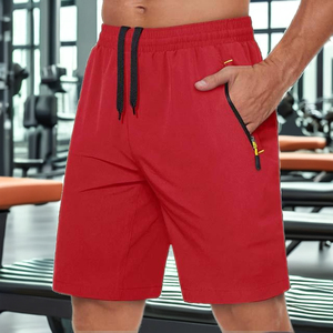 Logo personnalisé de haute qualité Shorts décontractés pantalons respirant Sweat Shorts pour hommes 5 pouces genou-longueur Gym Running Jogging Shorts - Product Image 1