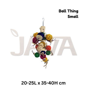 Jouets pour oiseaux en bois écologiques Java avec design léger et durable Ball Thing S - Product Image 2