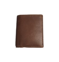 Dompet Kulit Sapi Vintage Berkualitas Tinggi dengan Kantong Depan, Resleting, Tempat Kartu Kredit, Koin, dan ID, Anti RFID, Murah, MOQ Rendah, Cocok untuk Semua Musim, Model Pendek