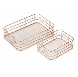 Cesta Redonda de Acero Inoxidable para Frutas, Tamaño Mini, en Oferta, Cesta de Alambre Plateada con Acabado en Latón, Cesta de Almacenamiento para Frutas - Product Image 4