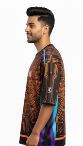 Camiseta Sublimada de Moda Urbana para Hombre, Talla Grande, Corte Regular, Poliéster/Algodón, Transpirable y Ecológica - Product Image 3