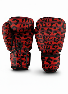 Custom Made Leopard Design Boxing <b>Gloves</b> PU Leather MMA Training Sparring <b>Gloves</b> Fitness Punching Bag Custom Logo Design <b>Gloves</b> - Product Image 2