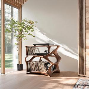 Estación de Reproducción Personalizable Luxali, Soporte para Vajilla Multifuncional Hecho a Mano en Madera Natural, Ajustable y Ecológico - Product Image 1