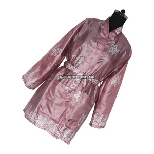 KS012 Kimono de Seda para Mujer, Estilo Bohemio, para Bodas, Fiestas, Spa, Playa, Verano 2026, con Cinturón y Manga Larga - Product Image 4