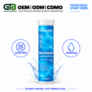 OEM ODM Electrolyte Effervescent Tablets Hydration <b>Sports</b> <b>Drink</b> Sugar Free Custom Private Label Taiwan Made - Product Image 1