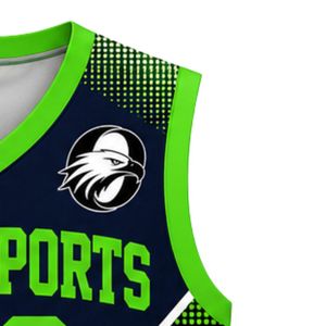 Camiseta de baloncesto para hombre y mujer, camiseta de manga corta verde y negra, uniforme atlético cómodo y transpirable para juego de baloncesto - Product Image 4