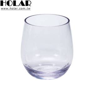 [Holar] Taiwán hizo 385ml vaso bajo de plástico ligero inastillable para uso de cerveza de cóctel de jugo de agua - Product Image 1