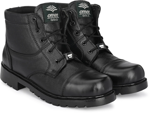 High Quality Leather Boots For Men Stylish <b>Ankle</b> Length Lace Up Boots With Cushioned Insole Non Slip Sole For Casual Formal - Product Image 2