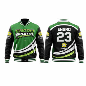 Chaqueta Varsity Personalizada con Logotipo, Chaqueta Bomber de Alta Calidad para Hombre, Chaqueta Varsity Bordada, Chaqueta de Invierno de Forro Polar y Cuero - Product Image 1