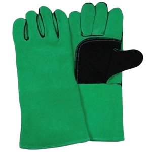 ถุงมือหนังวัวแท้คุณภาพสูง ป้องกันการสั่นสะเทือน ป้องกันการลื่น พร้อมข้อมือเสริมความแข็งแรง สำหรับงานอุตสาหกรรมและก่อสร้าง - Product Image 3