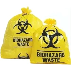 Sacs de déchets médicaux en plastique HDPE/LDPE personnalisés pour bio dangereux 32-45 gallons 120-170 litres - Product Image 2