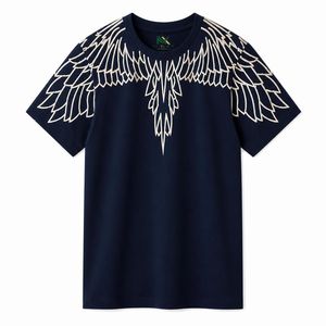 Custom <b>Angel</b> Wings Outline Print T-Shirt Men Minimalist Streetwear Graphic Tee Oversized <b>Top</b> - Product Image 2
