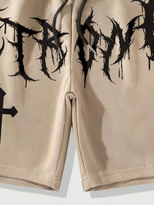 Pantalones Cortos Casuales para Hombre, con Logotipo Personalizado, Deportivos, de Fitness, 100% Algodón, Felpa Gruesa, Lisos, 450GSM - Product Image 5