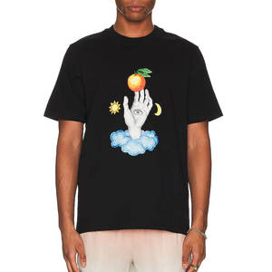 เสื้อยืดผ้าแคนวาสพิมพ์ลายคุณภาพสูงสำหรับผู้ชาย ทรงปกติ ขายส่ง รับทำโลโก้ กันยับ เป็นมิตรกับสิ่งแวดล้อม น้ำหนัก 320 กรัม สวมใส่สบายในฤดูร้อน - Product Image 3