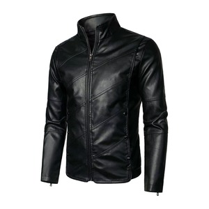 Veste en cuir élégante pour hommes, vente en gros, couleur personnalisée, 100% cuir de vachette, veste en cuir slim personnalisée pour hommes - Product Image 3