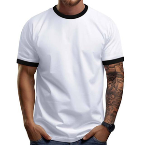 เสื้อยืดผู้ชายผ้าฝ้าย 100% ออกแบบเองได้ บริการ OEM ระบายอากาศได้ดี ไซส์ใหญ่ เสื้อผ้าสตรีทแวร์ เสื้อยืดแขนสั้นขายส่งสำหรับฤดูร้อน - Product Image 4