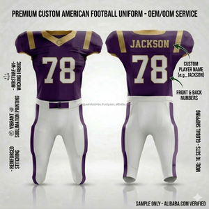 Full Sublimation American <b>Football</b> Kit Matching Jersey Pants <b>Socks</b> Set Custom Sublimated Performance Sports Gear 100% <b>Short</b> - Product Image 5