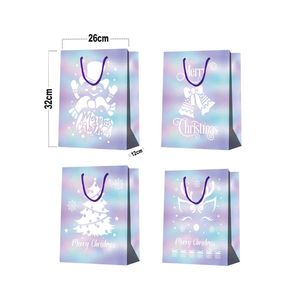 12 Sacchetti Regalo Natalizi Medi da 12cm, Laminati UV, Confezione da 12 per Decorazioni Festive - Product Image 4