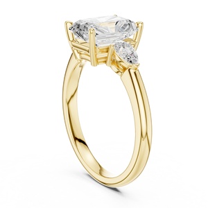 Anillo de Compromiso y Boda con Diamante Rectangular de 2 Quilates, Corte Esmerilado, Cultivado en Laboratorio, E Vs 1, Certificado IGI, Oro de Lujo de 10k/14k/18k - Product Image 5